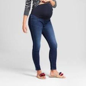 Maternity Crossover Panel Skinny Jeans